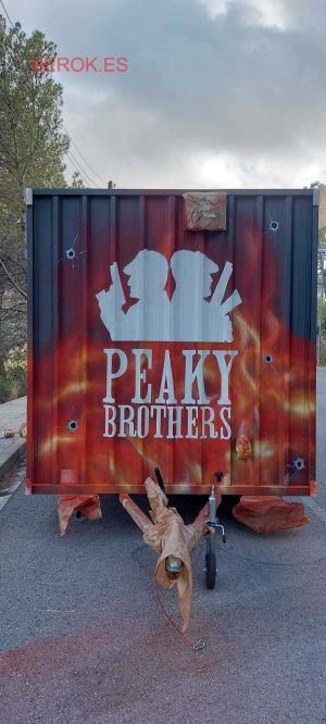 Mural Graffiti Peaky Brothers Foodtruck 300x100000